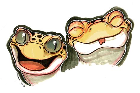 Leopard gecko and small hisser? Molly Heady-Carroll Portfolio - Leopard Gecko Head Designs