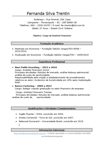 Download Curriculum Vitae Exemplo Preenchido Em Moçambique Png Letrede