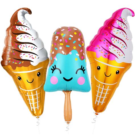 Buy Katchon 39 Inch Ice Cream Balloon Pack Of 3 Ice Cream Party
