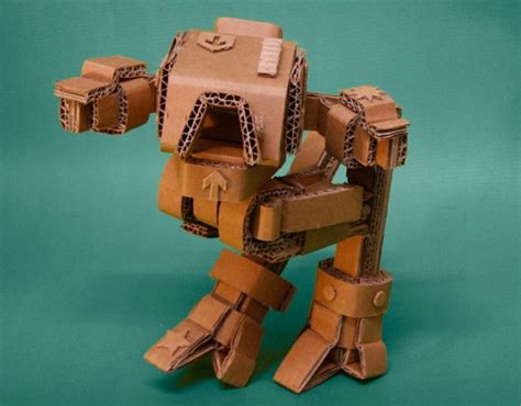 Cardboard Robots Paper Beats Metal Technabob