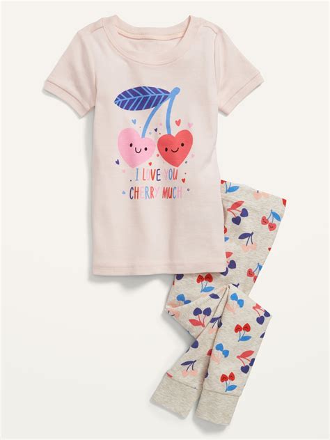 Unisex I Love You Cherry Much Pajama Set For Babe Baby Old Navy