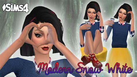 The Sims 4 Create A Sim Modern Snow White Youtube