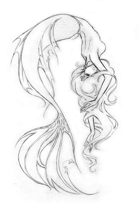 Black Pearl Pencil By Sscindyss On Deviantart Mermaid Drawings