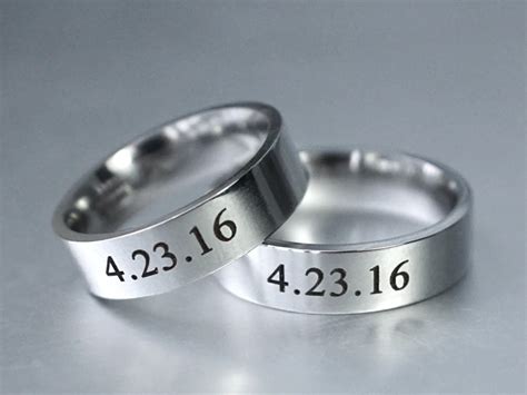2021 new matching engraving couple rings engagement valentine's band day w5s3. Couples Ring, Date Ring Set, Matching Couple Rings, His ...