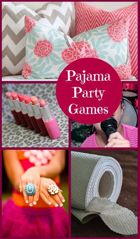 Pin By Jennifer Payne On Birthday Ideas Slumber Party Games Girls Party Games Pajama Party Games