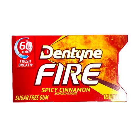 Dentyne Fire Spicy Cinnamon Sugar Free Gum 16 Pieces Candy Store 4 You