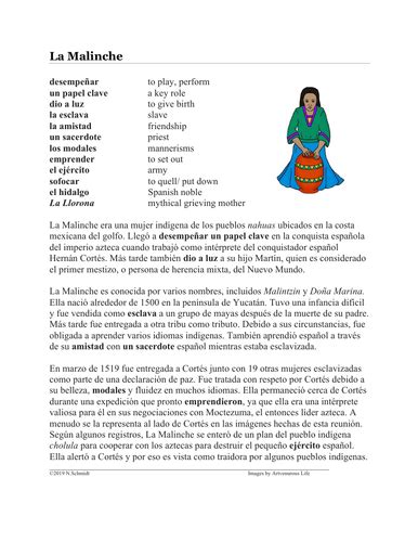 La Malinche Biografía Spanish Biography On Doña Marina And Hernan