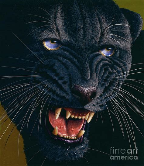 Black Panther 2 Painting By Jurek Zamoyski Fine Art America