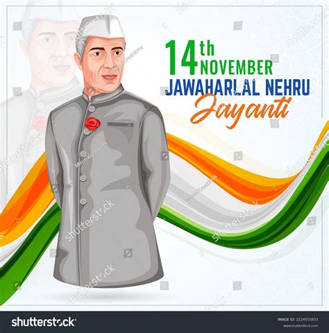 Jawaharlal Nehru Jayanti On 14 November Stock Vector Royalty Free