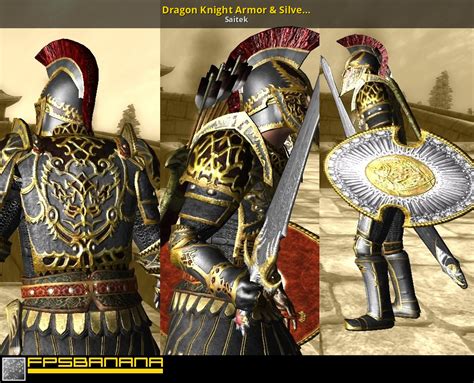 Dragon Knight Armor And Silver Hawk Swo The Elder Scrolls Iv Oblivion