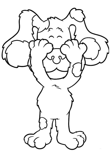 There is no page clue in 39 clues book 9. Blues Clues, : Blues Clues Closed His Eyes Coloring Page ...