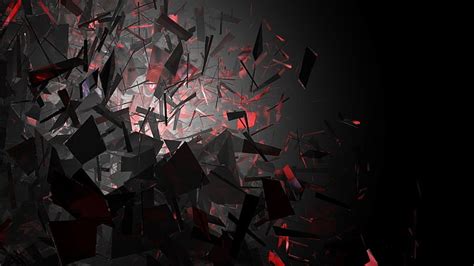 Hd Wallpaper Black And Red Graphic Wallpaper Abstract Digital Art