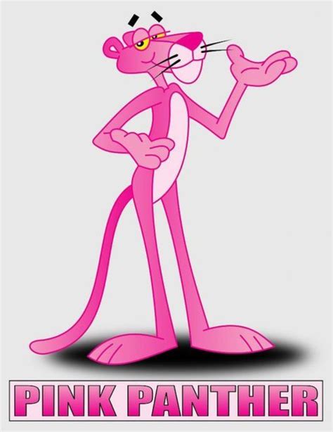 The Pink Panther Cartoon Poster Canvas Print Wooden Hanging