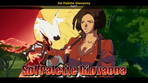 Sol Palette Giovanna Guilty Gear Strive Mods