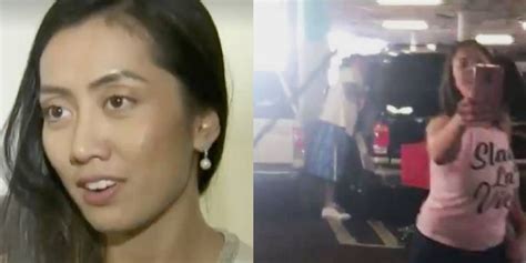video shows filipina nurse assault in parking garage go back to china