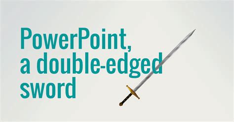 Powerpoint A Double Edged Sword Dr Ppt