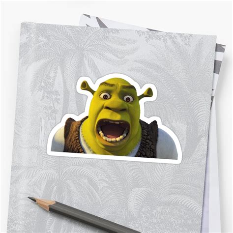 Shrek Sticker By Abbymlarson Redbubble