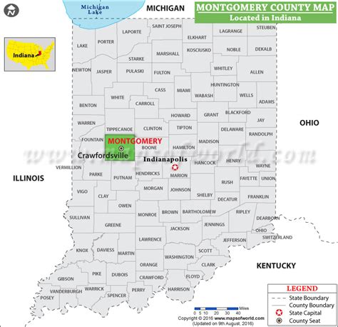 Montgomery County Map Indiana