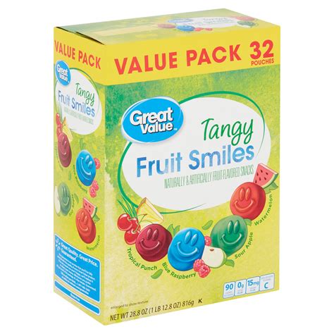 Great Value Tangy Fruit Smiles Recall Food Network B