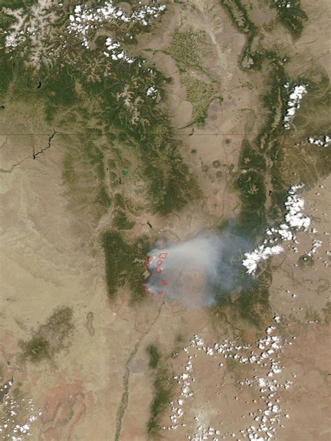 Las Conchas Fire Near Los Alamos New Mexico