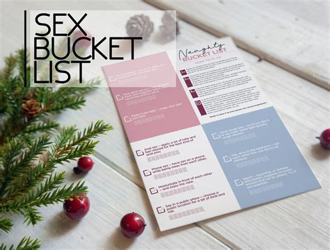 Sex Bucket List Printable Game For Couples Etsy