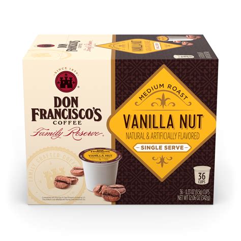 Shop Vanilla Nut Coffee Pods Don Franciscos Coffee