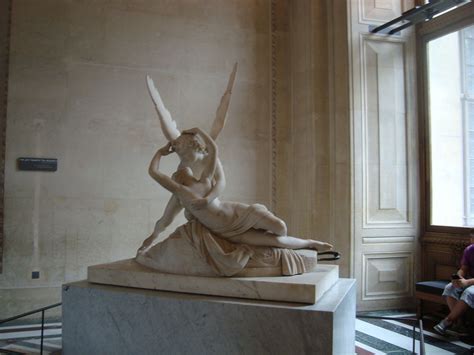 Psyche Revived By Cupids Kiss Louvre Greek Statue Statue Louvre