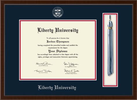 Liberty University Tassel Edition Diploma Frame In Delta Item 320872