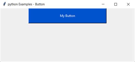 Python Tkinter Button Example