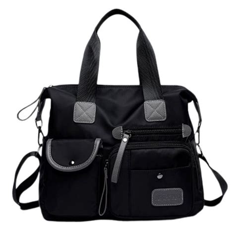Shop Waterproof Nylon Oxford Handbag Canvas Shoulder Bag Diagonal