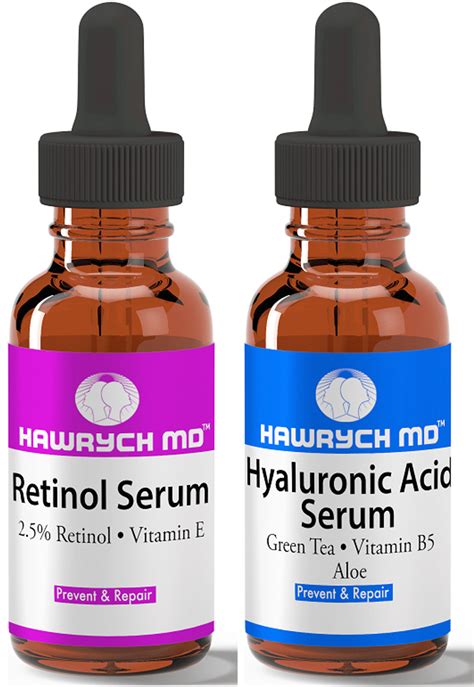 Hawrych Md 25 Retinol And Hyaluronic Acid Serum Set Hawrych Md