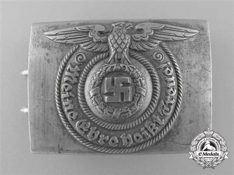 Germany An Ss Emncos Buckle By Rzm 82237 Ss Emedals