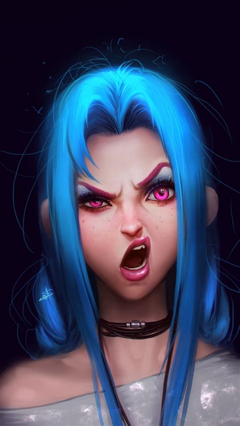 1080x1920 Jinx League Of Legends Artwork Iphone 76s6 Plus Pixel Xl