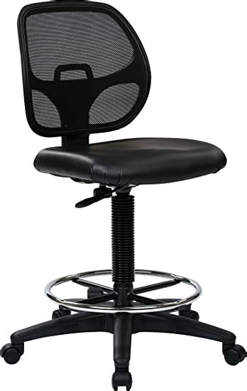 Work Smart Office Star Deluxe Mesh Back Drafting Chair With 20