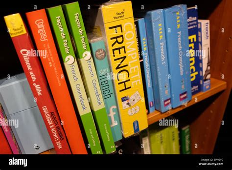 Language Books On A Shelf Hi Res Stock Photography And Images Alamy