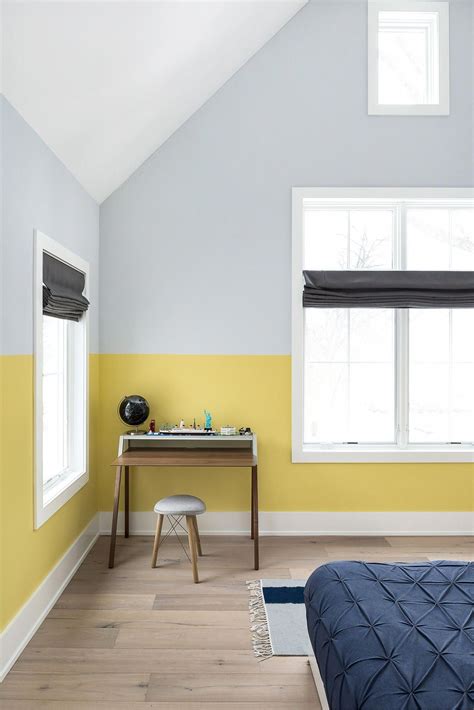 Simple Two Tone Painted Rooms Basic Idea Home Decorating Ideas