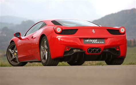 Ferrari 458 Italia Rear Three Quarters View 1500×938 Pixels Cars