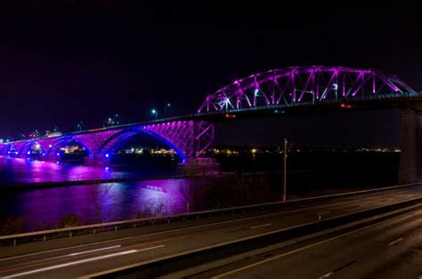 Peace Bridge And All Of Its Glorious Leds Jim On Light
