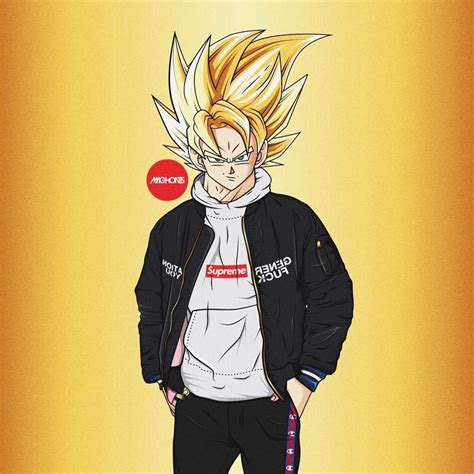 Supreme Goku Wallpapers Top Free Supreme Goku Backgrounds Wallpaperaccess