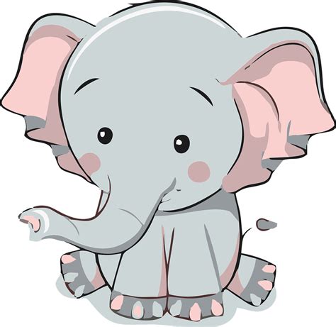 Gambar Gajah Kartun Png Kartun Gajah Animasi Gambar Png Lou Lind