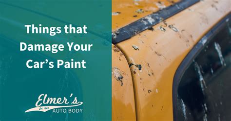 We did not find results for: Things that Damage Your Car's Paint | Elmer's Auto Body