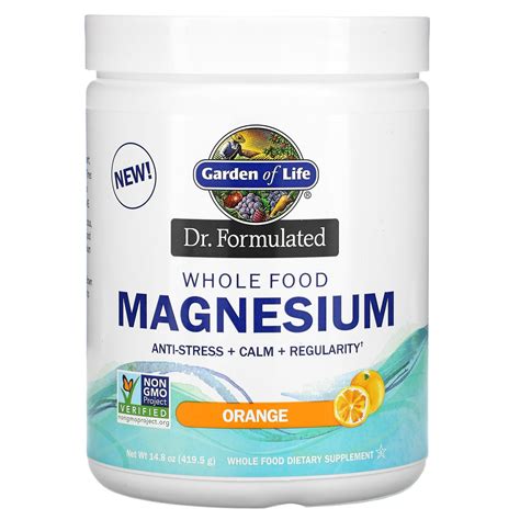 Dr Formulated Whole Food Magnesium Powder Orange 148 Oz 4195 G