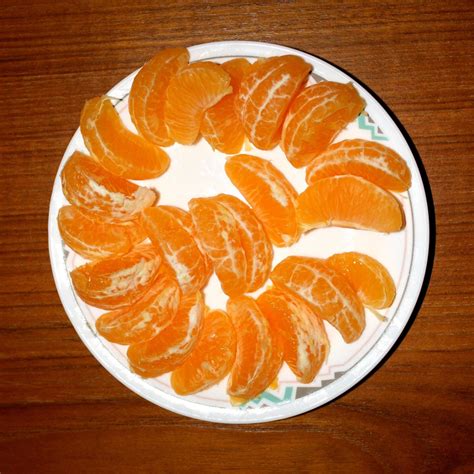 Free Picture Mandarin Orange Slices Sections