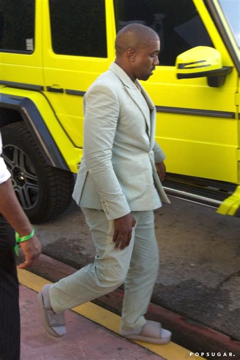 Kanye Showed Off His Own Yeezy Slides During 2 Chainzs Wedding Kanye