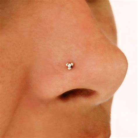 Indian Nose Jewelry Tiny Nose Stud Silver Nose Stud Nostril Etsy