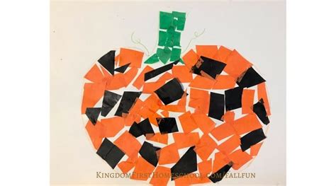 Mosaic Tissue Paper Pumpkin Craft For Kids 2 Methods Kingdom First