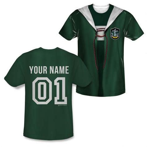 Exclusive Personalized Slytherin Quidditch Robe Adult Jersey Style T