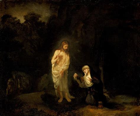 Christ Appearing To Mary Magdalene ‘noli Me Tangere 1651 Rembrandt