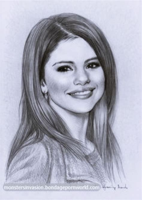 God Level Celebrity Pencil Drawings Bored Art Selena Gomez