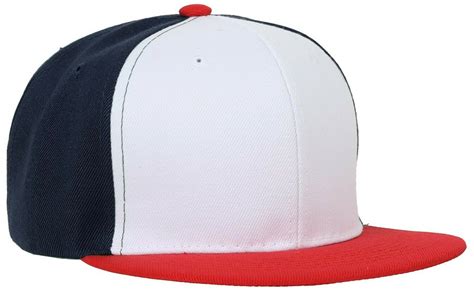 Mens Snapback Baseball Cap Plain Blank Snap Back Hat Three Tone Casual
